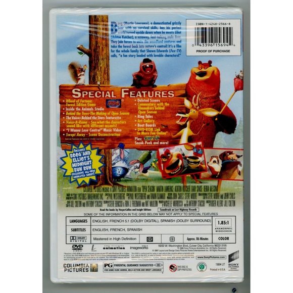 OPEN SEASON DVD WIDESCREEN SPECIAL ED "Hilariously witty and Absurdly entertaini - Picture 2 of 2